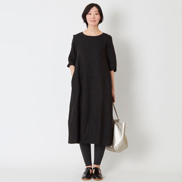 ノフル　リトアリネンバルーンワンピース n.o.f.l/リトアニアリネン バルーンワンピース -オケージョンシーン