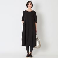 n.o.f.l/リトアニアリネン バルーンワンピース