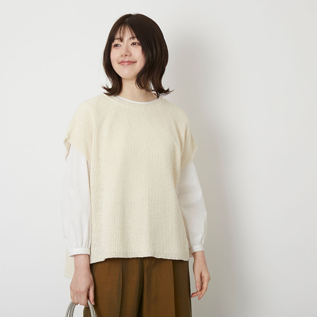 n.o.f.l/シルクネップベスト