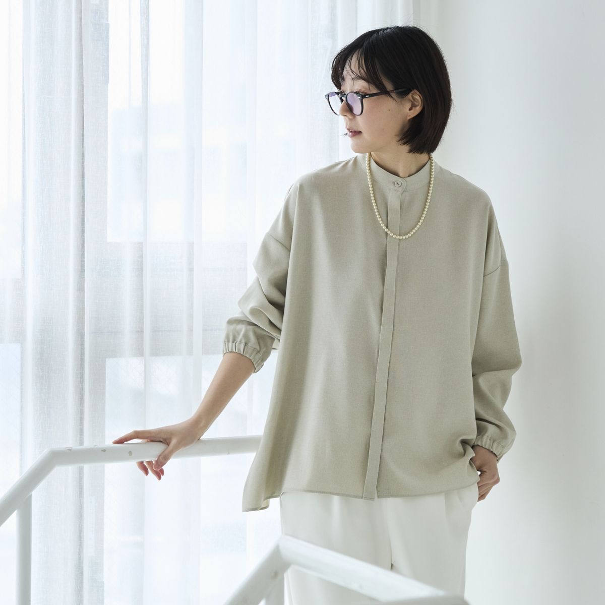 Kilka/アイロンいらずの速乾ブラウス