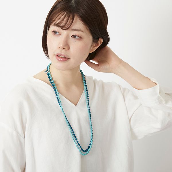 000/スフィアプラス ネックレス 80cm -繊細で美しい、彩り豊かな刺繍