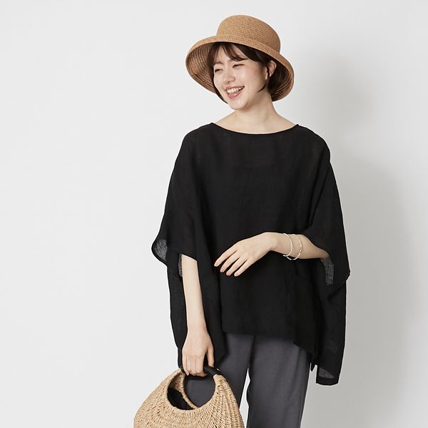 n.o.f.l/リネンワッシャープルオーバー