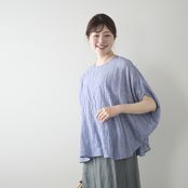 Kilka/汗をかいてもはりつかない、速乾サークルブラウス