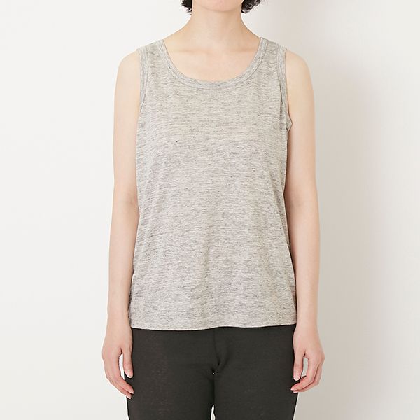 n.o.f.l/リネンジャージータンクトップ