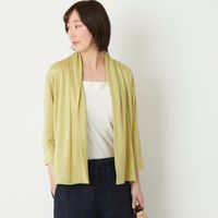 DAYS/リネンショールカラーカーディガン