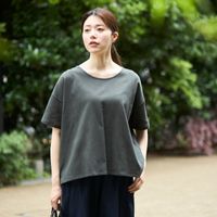 スタイルストアの高島ちぢみ 5分袖プルオーバー