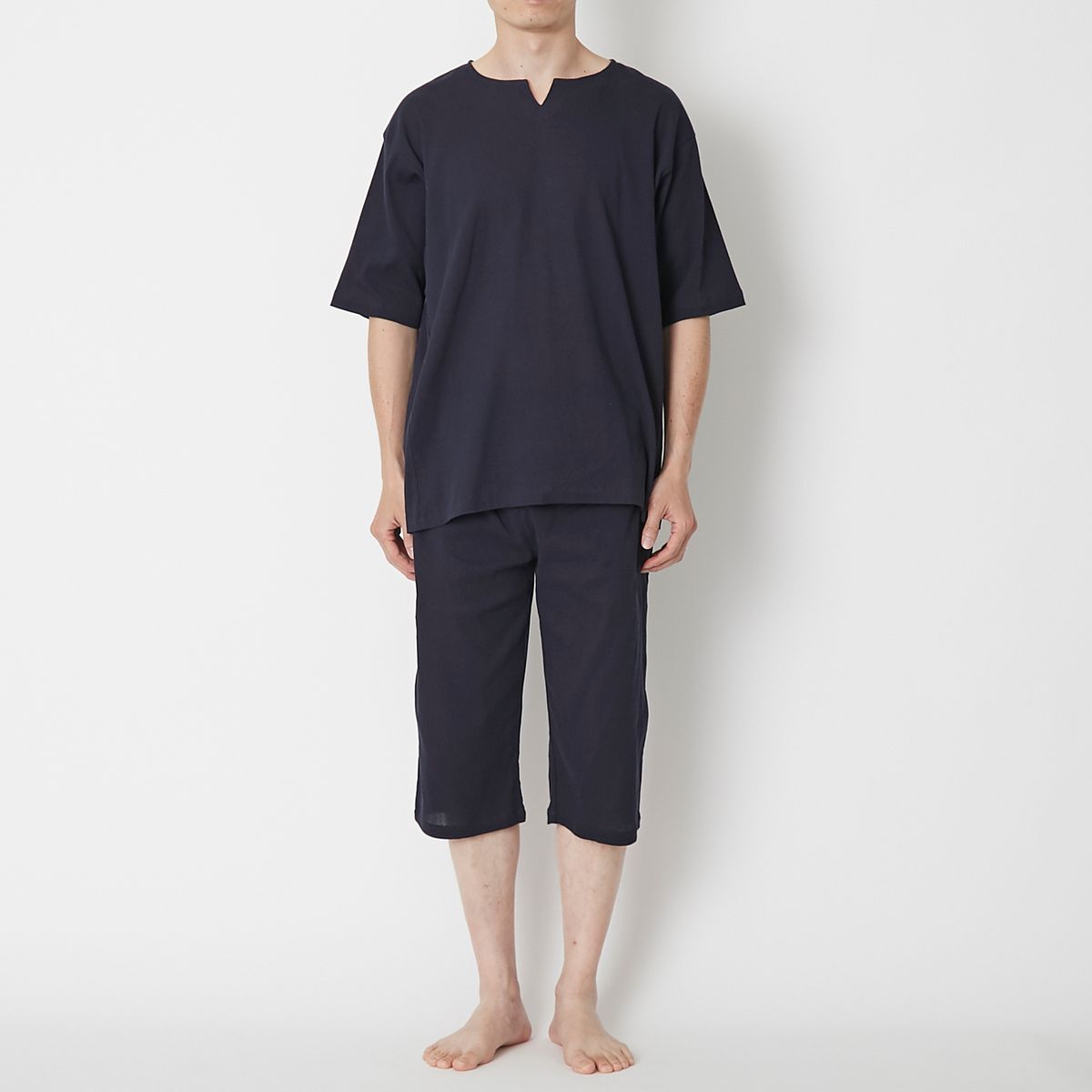 スタイルストアの涼しくて動きやすい高島ちぢみパジャマ メンズ