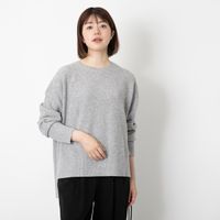 el alto/ウールカシミヤクルーネックニット