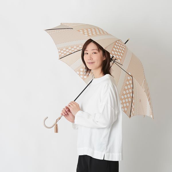 Tokyo noble/スマートブレラ ロング ドットストライプ -雨の日でも気分