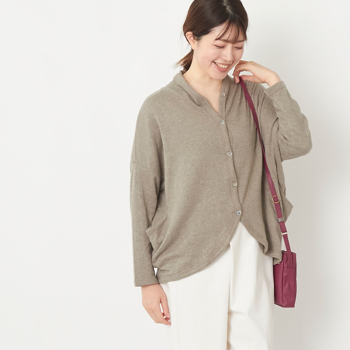 TANG./接結カーディガン