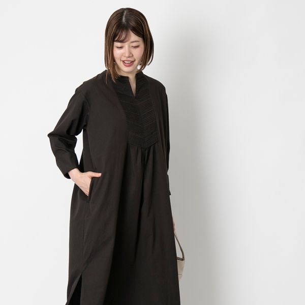 Fanaka/ピンタックワンピース -オンオフ問わず着られるピンタック