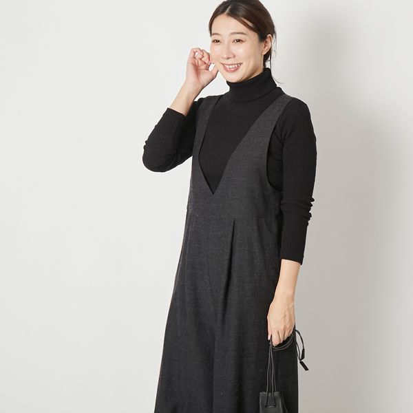 n.o.f.l/ウールコットンサロペット