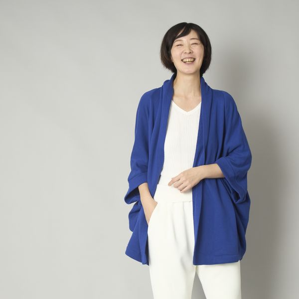 TANG./パイル裏毛ショールガウン -着心地にこだわったスーピマ綿の裏毛