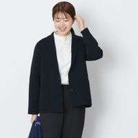 n.o.f.l/ウールコットンミラノリブテーラードジャケット