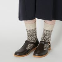 NISHIGUCHI KUTSUSHITA/ウールジャガードソックス S