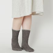 NISHIGUCHI KUTSUSHITA/シルクコットンホームソックス S