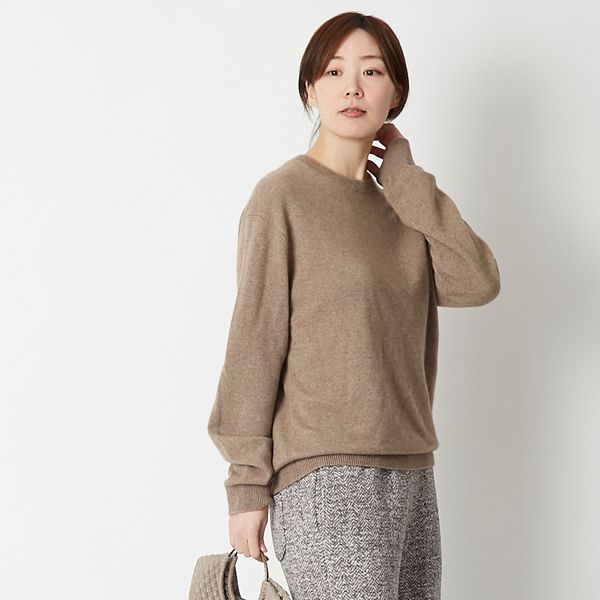 el alto/ベビーカシミヤ100%セーター