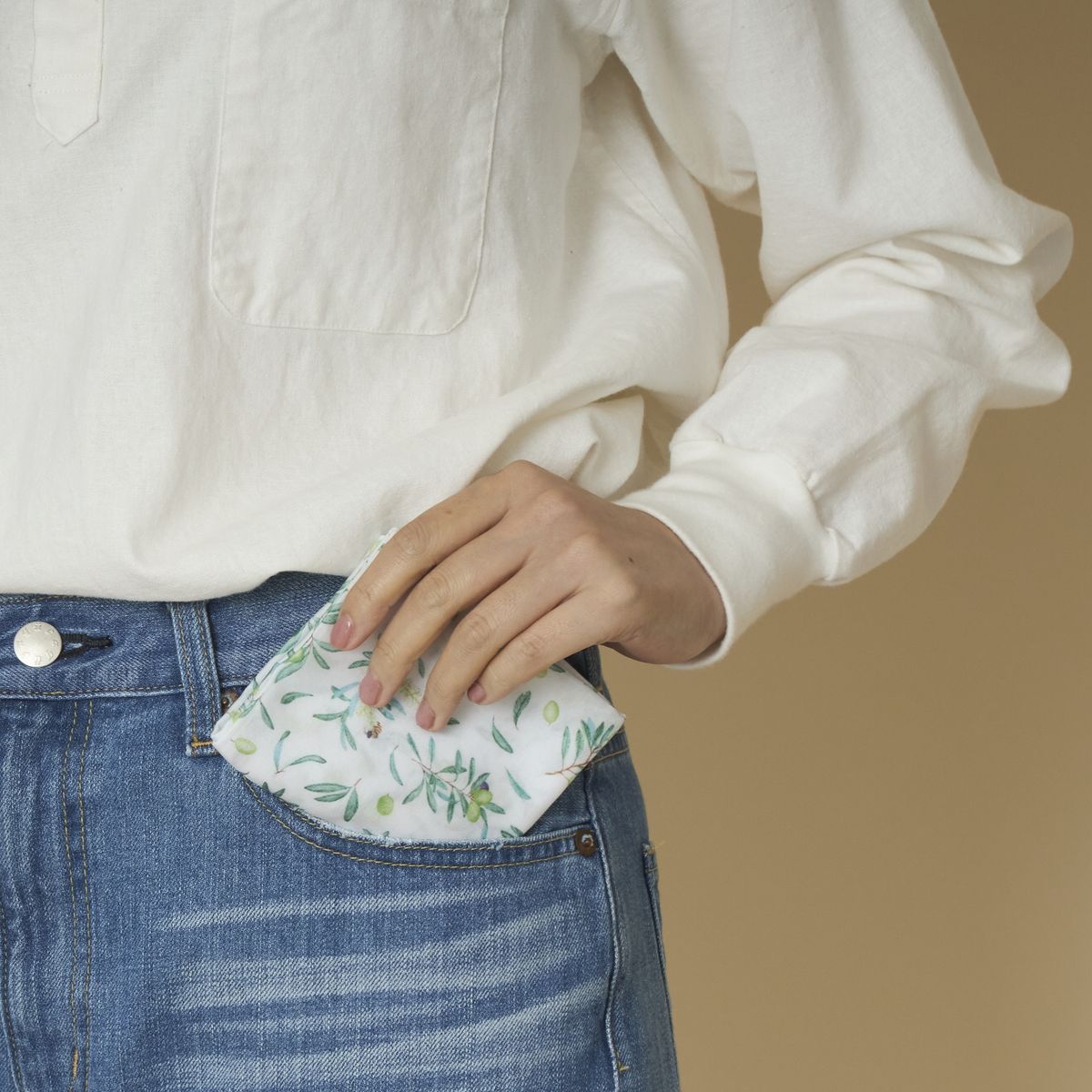 【当店限定】しあわせのオリーブはんかち