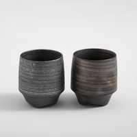 KIHARA/香酒盃 L 晶金かすり・晶銀かすり ペア