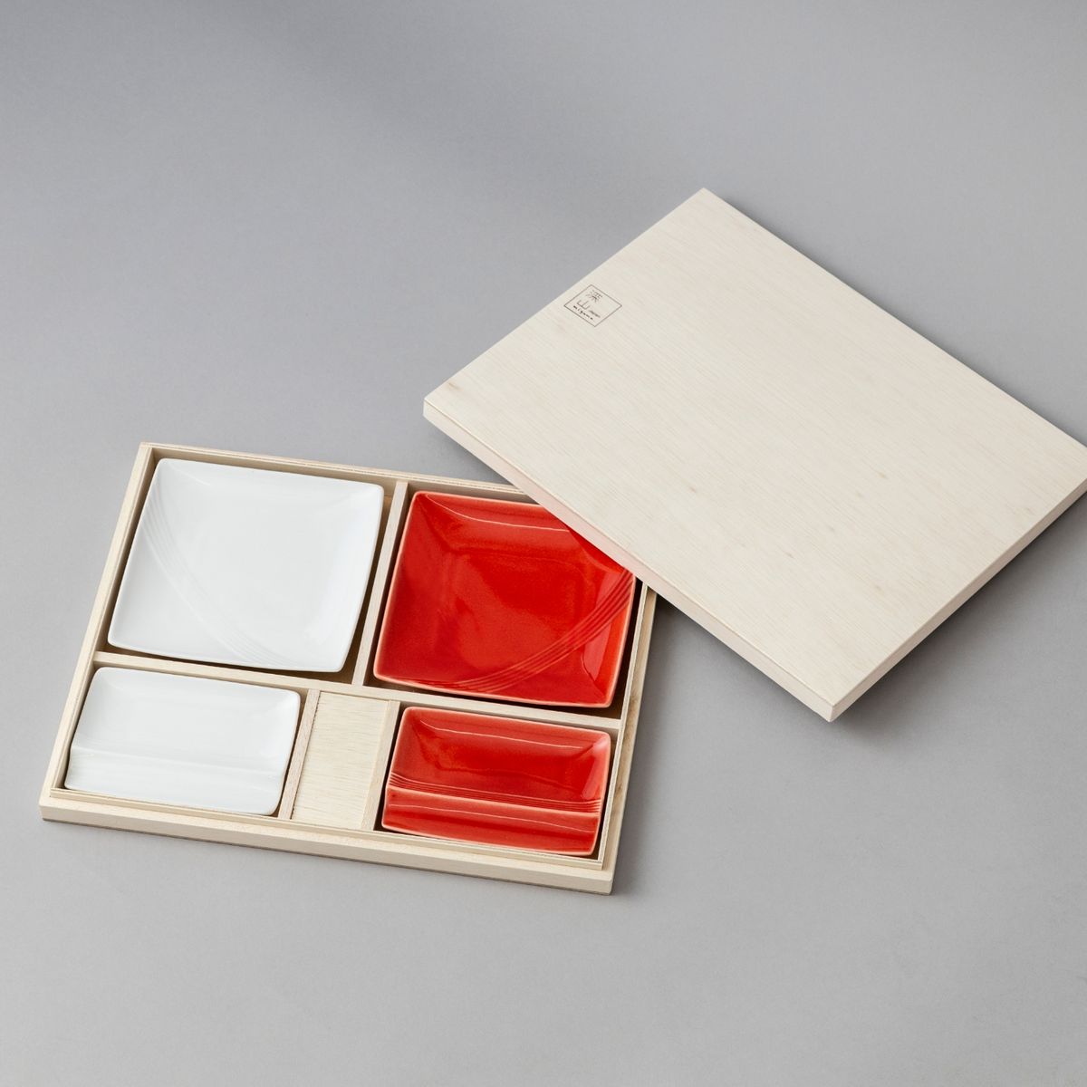 miyama./mizu-hiki 紅白器揃4pcs