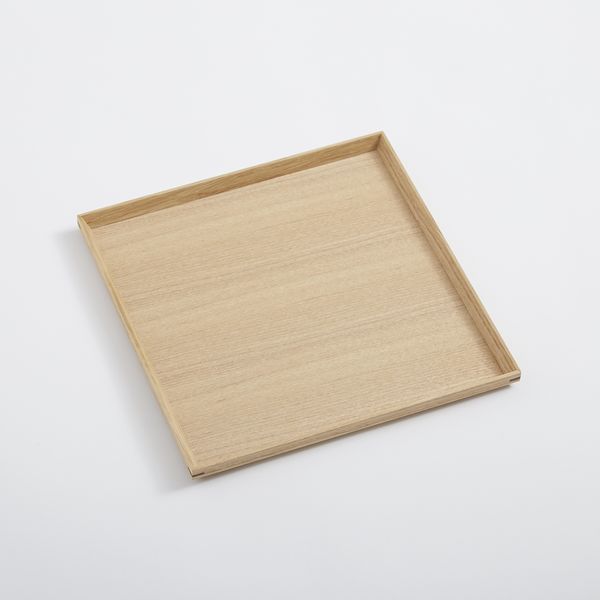 松屋漆器店/白木塗 8.5角盆 -伝統技術が光る、日常使いが叶う