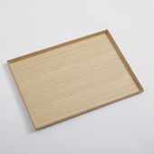 松屋漆器店/白木塗 13.0長角盆