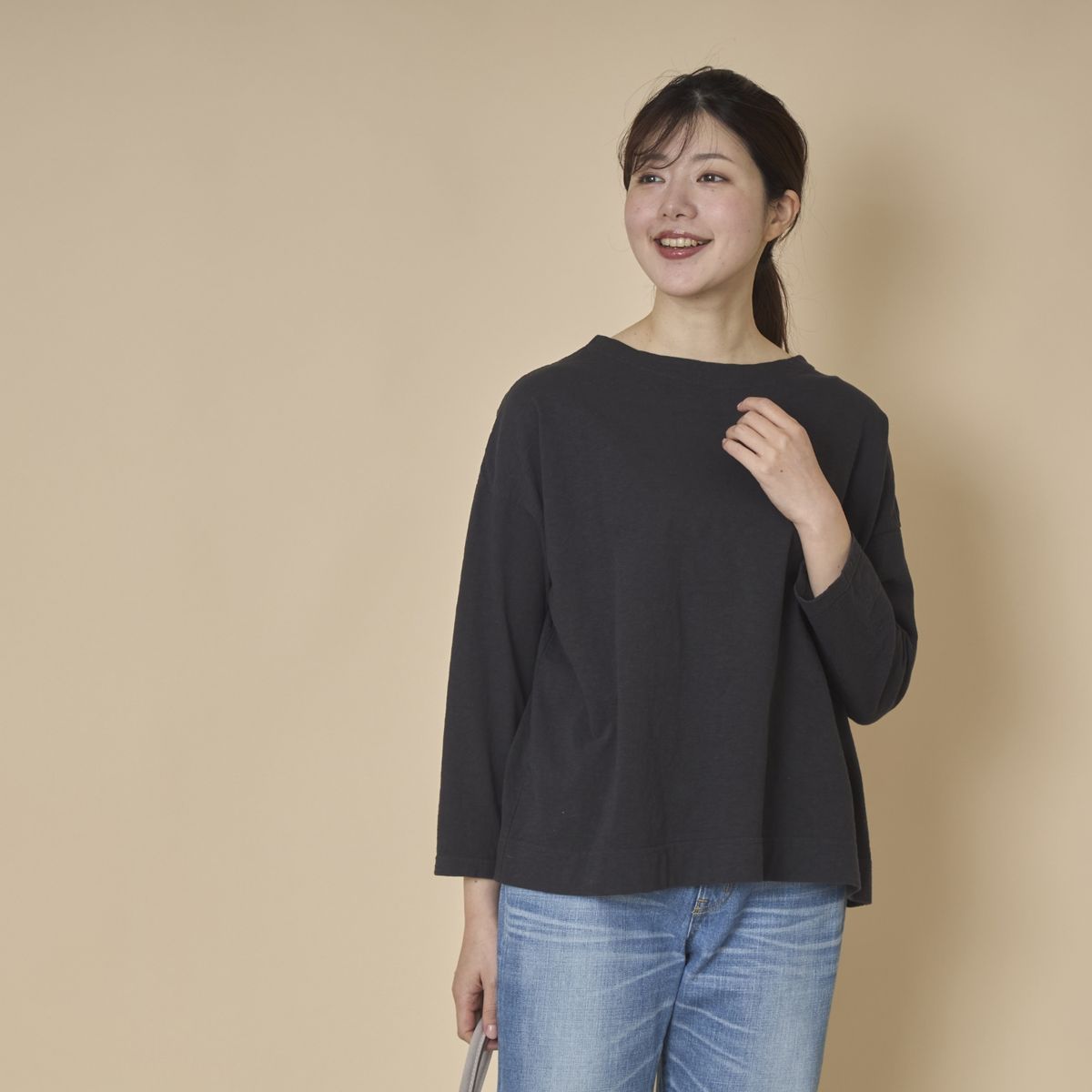 DAYS/コットンボートネックプルオーバー -大人女性の審美眼をクリア 
