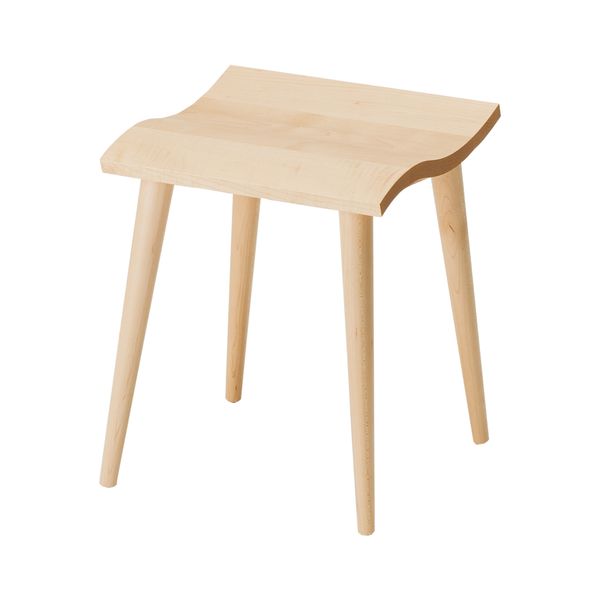 cosine/マインスツール メープル -波型の座面がお尻にフィットする