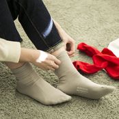 NISHIGUCHI KUTSUSHITA/エジプトコットンプレーンソックス