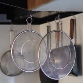 Three Snow 新越ワークス/ざる屋のステンレス盆ざる 大小セット