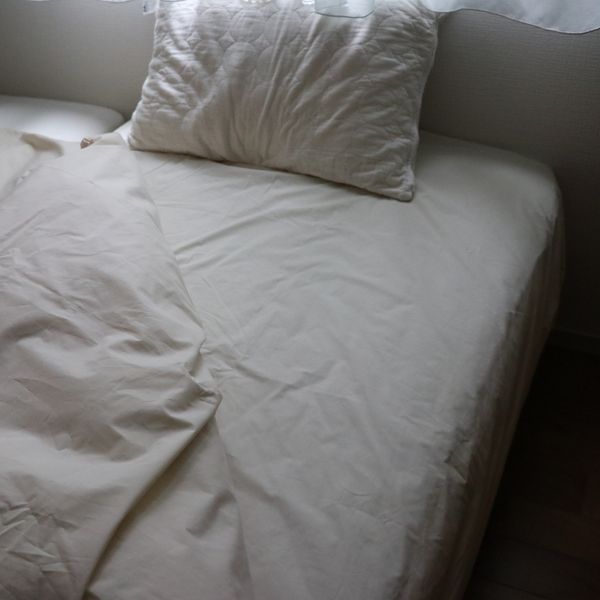 オーガニックコットン防ダニボックス敷シーツ シングル