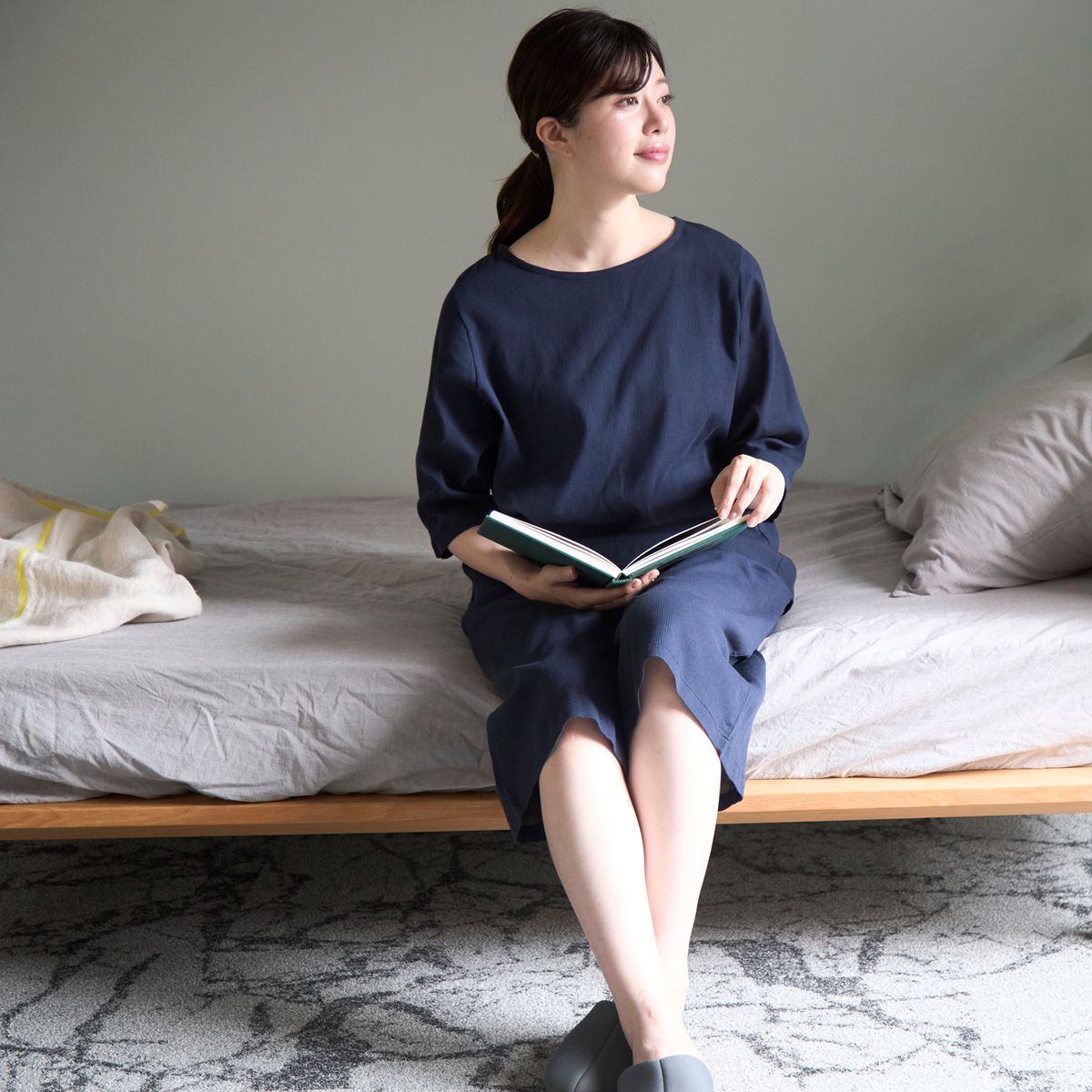 スタイルストアの涼しくて動きやすい高島ちぢみパジャマ レディース