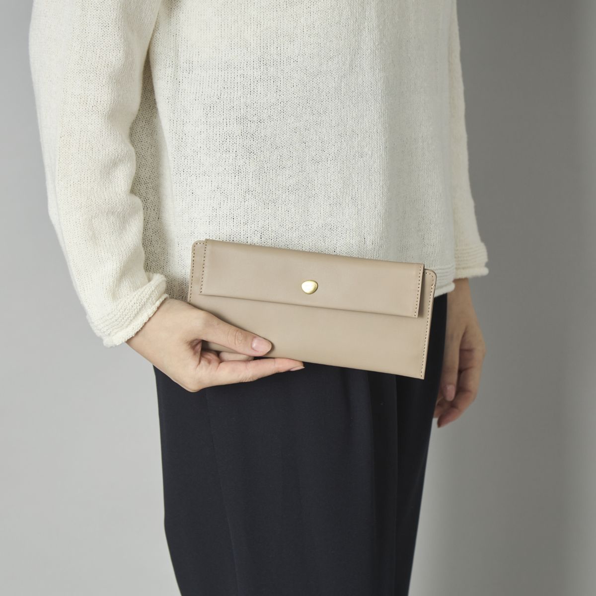 Neutral Gray/ハスキースリムロングウォレット