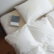 【今だけ5%OFF】二枚合わせ羽毛掛けふとん シングル