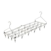 たためるバスタオルハンガー 4枚干し