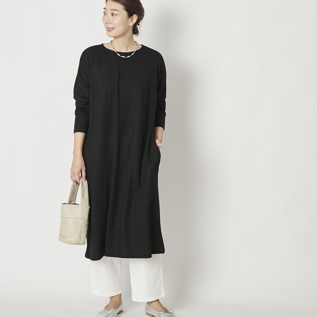 sirenemermaid/ウォッシャブルウールリラックスワンピース