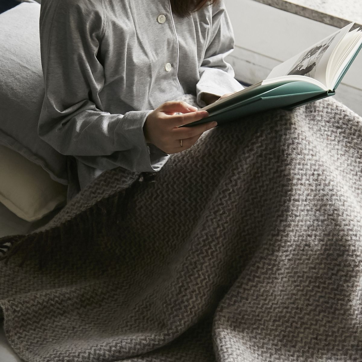 KLIPPAN/リサイクルウールスロー