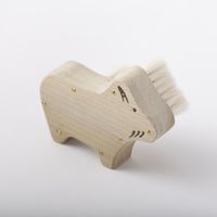 宇野刷毛ブラシ製作所/アニマルブラシ ブラシ 山羊毛フェイス用