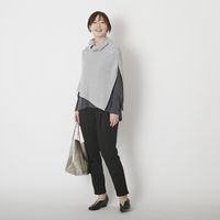 DRESS HERSELF/シルクカシミヤニットケープ