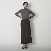 DRESS HERSELF/肌シルクロングスカート