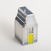 micat glass/ステンドグラスのミニホワイトハウス