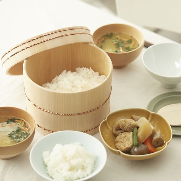 お櫃　松田美智子 自在道具 松田美智子の自在道具/さわら自在のお櫃 -ご飯をおいしく保存でき