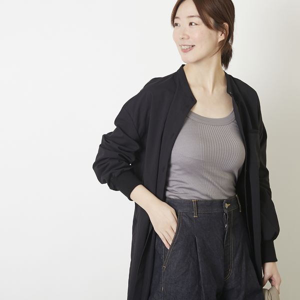 DRESS HERSELF/シルクリブタンクトップ