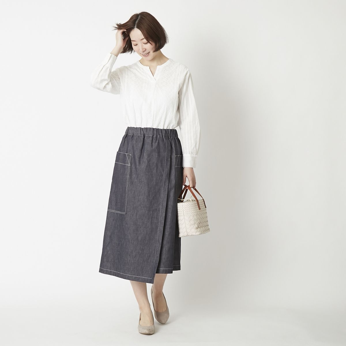 nicholson＆nicholson/ライトオンスデニムスカート