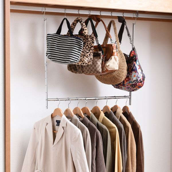 伸縮式収納アップブランコハンガー 41-70cm