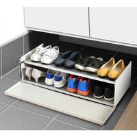 下駄箱下収納ワゴン 幅80cm