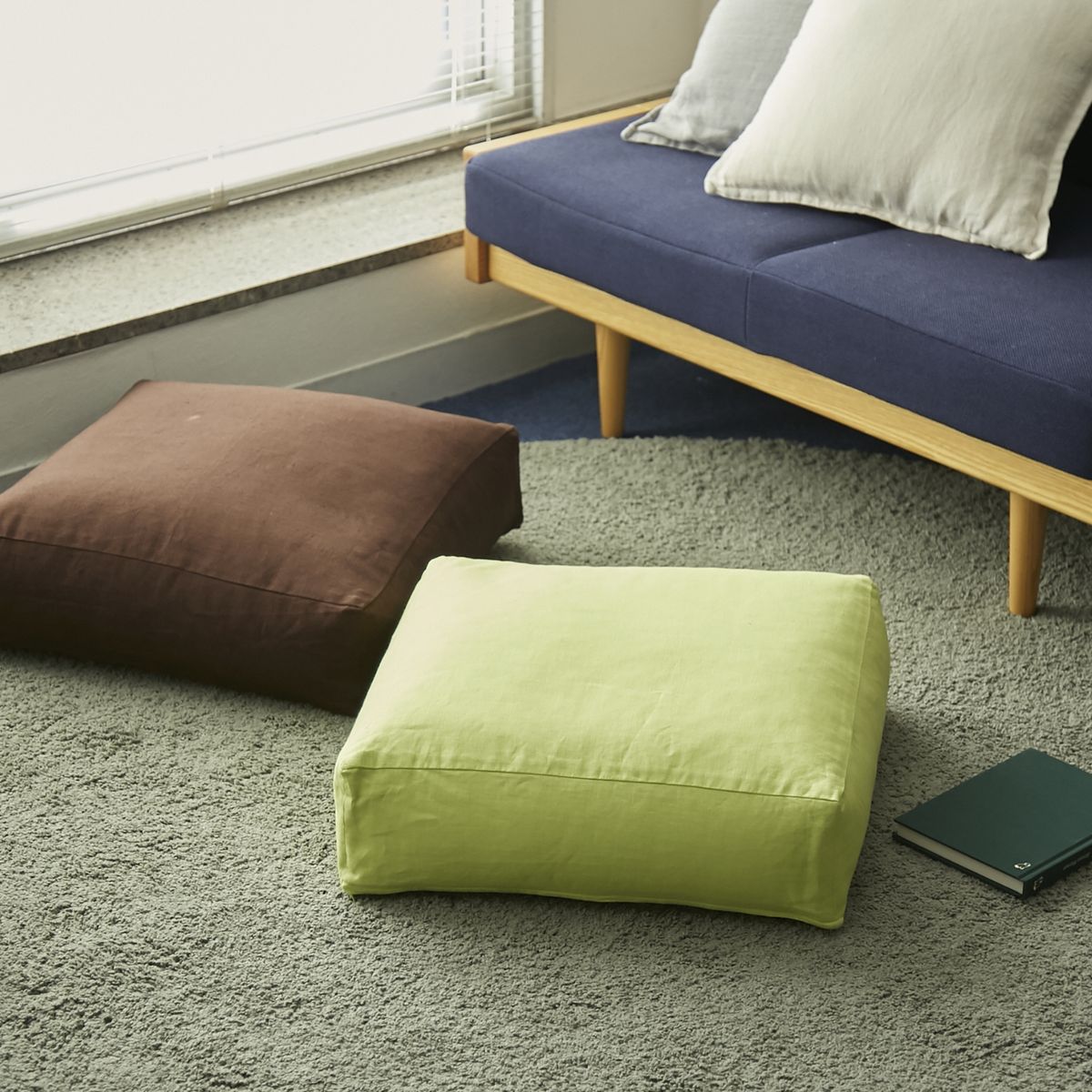 FIBER ART STUDIO/リネンクッションチェア用カバー スクエア