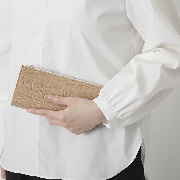 POMTATA/LWGクロコ L-Zip LONG WALLET