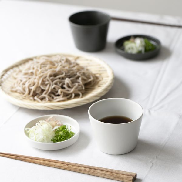蓋つきそばちょこ -薬味皿が蓋になり重ねて収納できる、そばちょこ