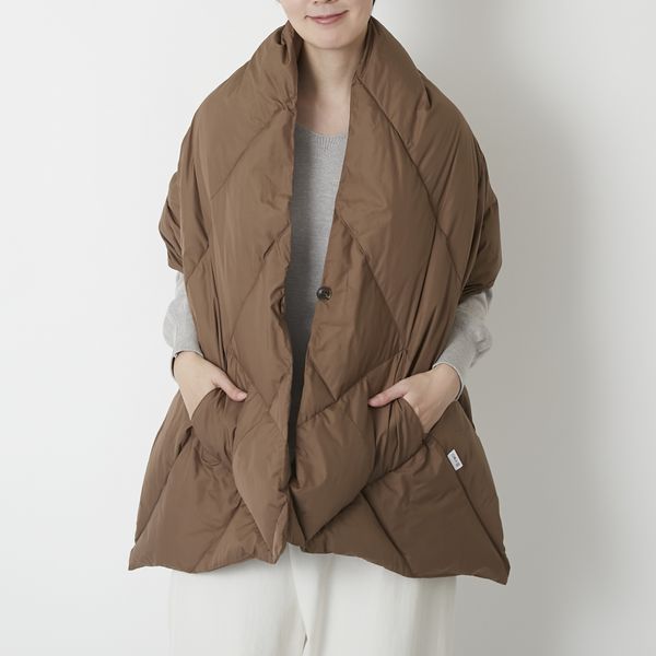 KWD/ダウンショール スペインホワイトダック -サッと羽織れてしっかり